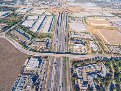 I-820 at Riverside Dr. looking west