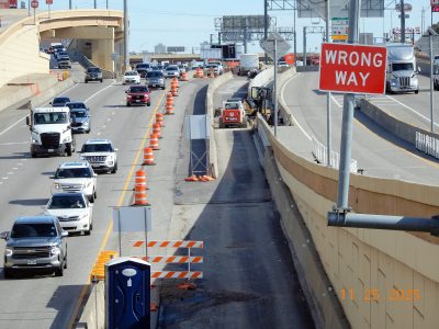 I-820 between Iron Horse Blvd. and Rufe Snow Dr. 