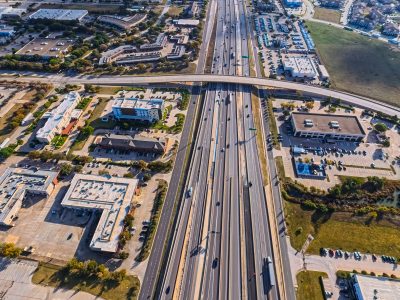 I-820 at Riverside Dr. looking east