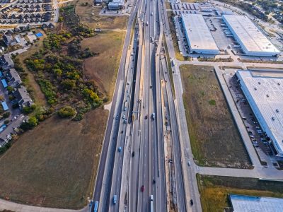 I-820 between Beach St. and Haltom Rd. looking east