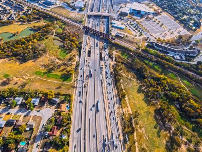I-820 between Denton Hwy. 377 and Iron Horse Blvd. looking east