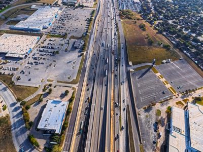 I-820 between Iron Horse Blvd. and Rufe Snow Dr. looking east