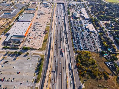 I-820 between Iron Horse Blvd. and Rufe Snow Dr. looking east