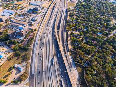 SH 121/183 between Bedford Euless Rd. and Precinct Line Rd. looking east