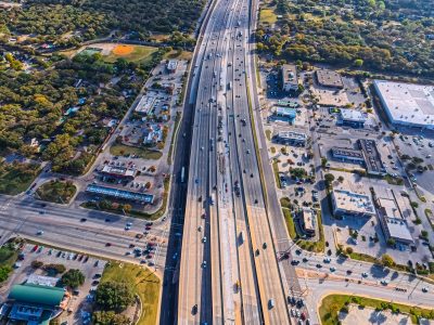 SH121/183 at Precinct Line Rd. looking east