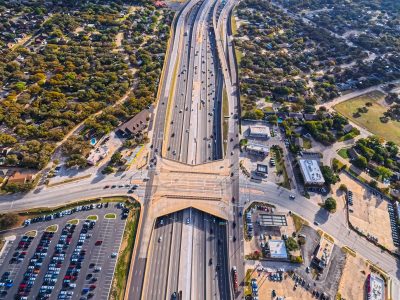 SH 121/183 at Brown Trail looking east