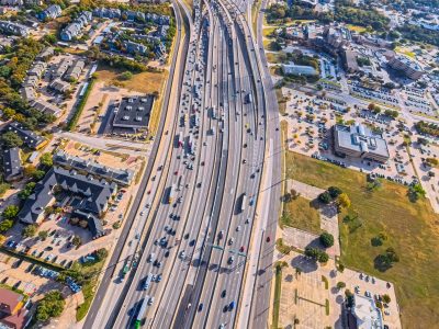 SH 121/183 between Central Dr. and the SH 121/183 split looking east