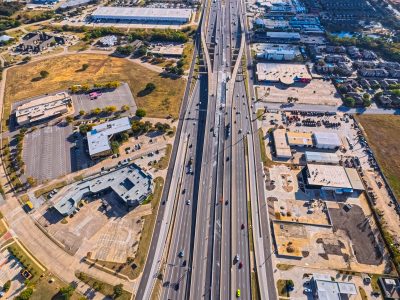 SH 183 between Westpark Way and Industrial Blvd. (FM 157) looking east