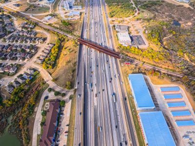 I-820 between Denton Hwy. 377 and Haltom Rd. looking west
