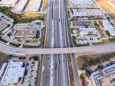 I-820 at Riverside Dr. looking west