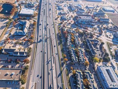 I-820 between Riverside Dr. and Beach St. looking east