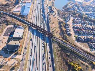 I-820 between Haltom Rd. and Denton Hwy. 377 looking east