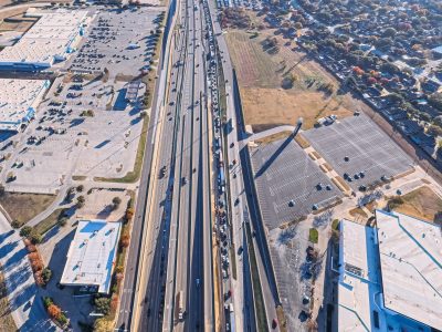 I-820 between Iron Horse Blvd. and Rufe Snow Dr. looking east