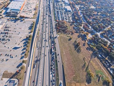 I-820 between Iron Horse Blvd. and Rufe Snow Dr. looking east