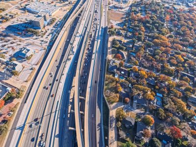 SH 121/183 between Bedford Euless Rd. and Precinct Line Rd. looking east