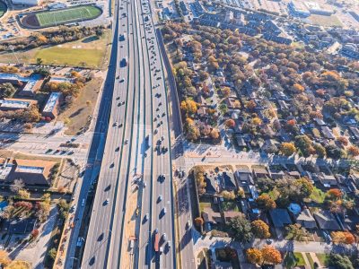 SH 121/183 at Norwood Dr. looking east