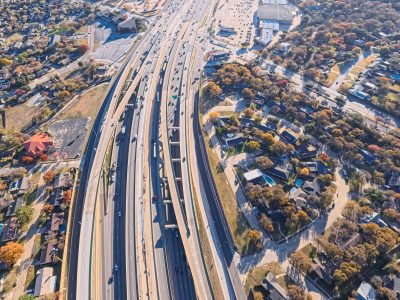 SH 121/183 between Brown Trail and Bedford Rd. looking east