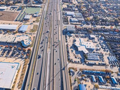 SH 183 between Westpark Way and Industrial Blvd. (FM 157) looking east