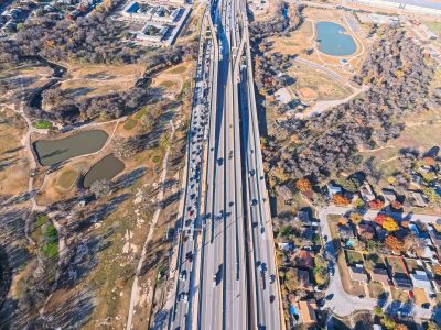 I-820 between Iron Horse Blvd. and Denton Hwy. 377 looking west