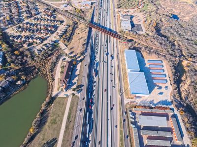 I-820 between Denton Hwy. 377 and Haltom Rd. looking west