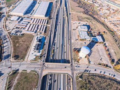 I-820 at Haltom Rd. looking west