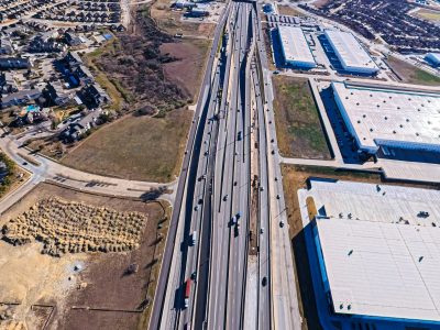 I-820 between Beach St. and Haltom Rd. looking east 