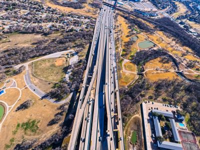 I-820 between Denton Hwy. 377 and Iron Horse Blvd. looking east