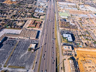 SH 183 between Westpark Way and Industrial Blvd. (FM 157) looking west