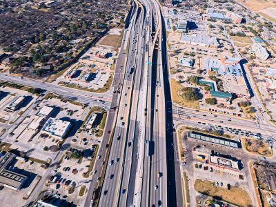 SH 121/183 at Precinct Line Rd. looking west 