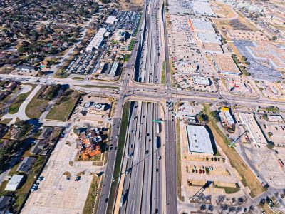 I-820 at Rufe Snow Dr. looking west 