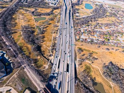 I-820 between Iron Horse Blvd. and Denton Hwy. 377 looking west 