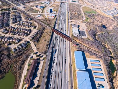 I-820 between Denton Hwy. 377 and Haltom Rd. looking west