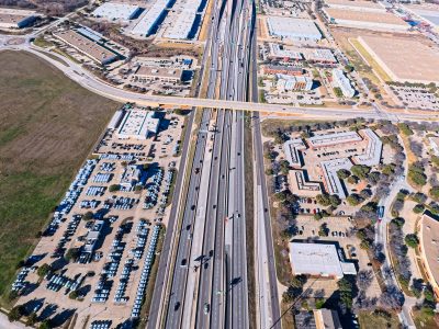 I-820 at Riverside Dr. looking west