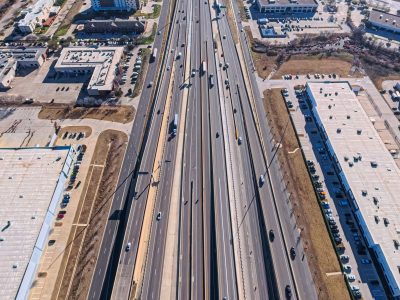 I-820 between I-35W and Riverside Dr. looking east