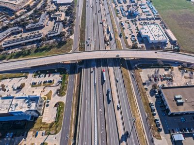 I-820 at Riverside Dr. looking east