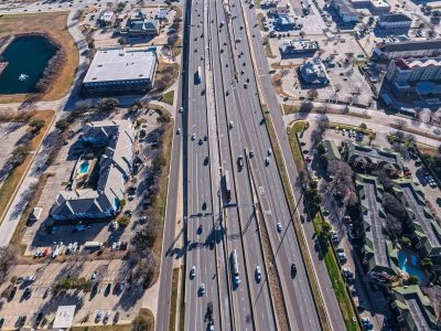 I-820 between Riverside Dr. and Beach St. looking east