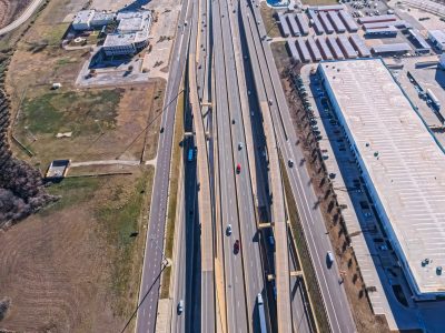 I-820 between Beach St. and Haltom Rd. looking east