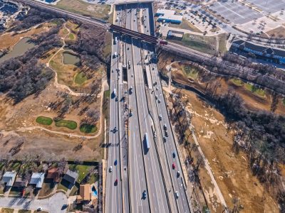 I-820 between Denton Hwy. 377 and Iron Horse Blvd. looking east
