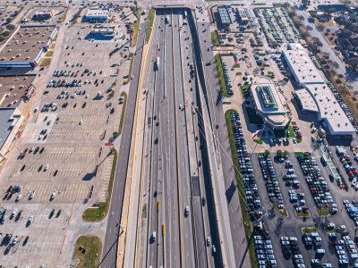 I-820 between Iron Horse Blvd. and Rufe Snow Dr. looking east