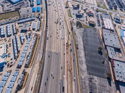 I-820 between Holiday Ln. and Texas Blvd. 26 looking east