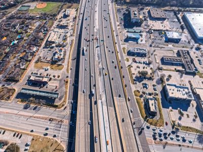SH121/183 at Precinct Line Rd. looking east
