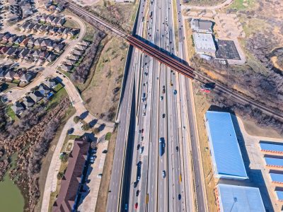 I-820 between Denton Hwy. 377 and Haltom Rd. looking west