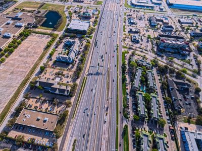 I-820 between Riverside Dr. and Beach St. looking east