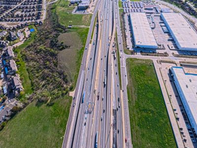 I-820 between Beach St. and Haltom Rd. looking east