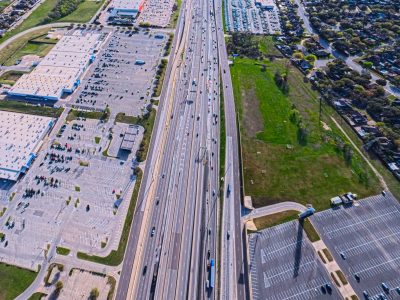 I-820 between Iron Horse Blvd. and Rufe Snow Dr. looking east