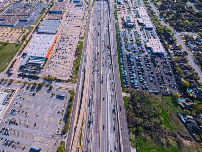 I-820 between Iron Horse Blvd. and Rufe Snow Dr. looking east