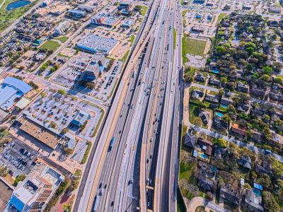 SH 121/183 between Bedford Euless Rd. and Precinct Line Rd. looking east