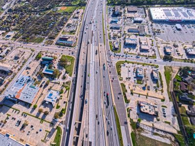 SH121/183 at Precinct Line Rd. looking east