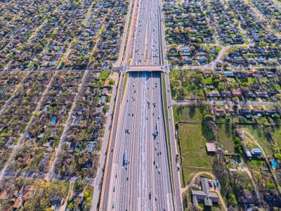  SH 121/183 at Norwood Dr. looking east