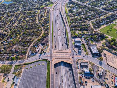 SH 121/183 at Brown Trail looking east